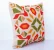 Olive square fabric cushion cover